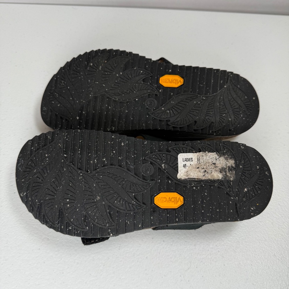 Dansko Dayno Slip on Black Suede Adjustable Strap Sandals Size 37 - Picture 5 of 9